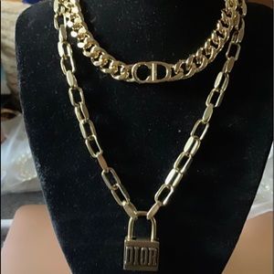 High quality CD choker and Dior necklace